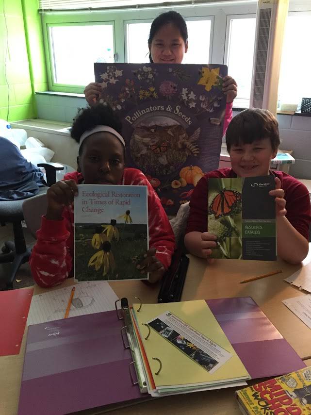 Students share nature books